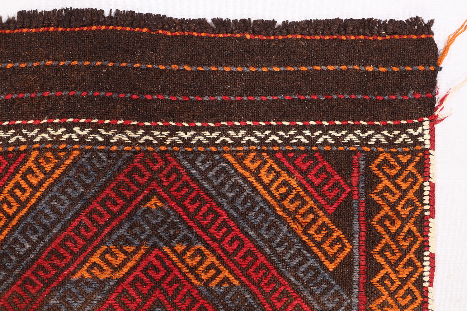 2' 6" X 9'  Multy Handmade Suzani Kilim Rug Runner