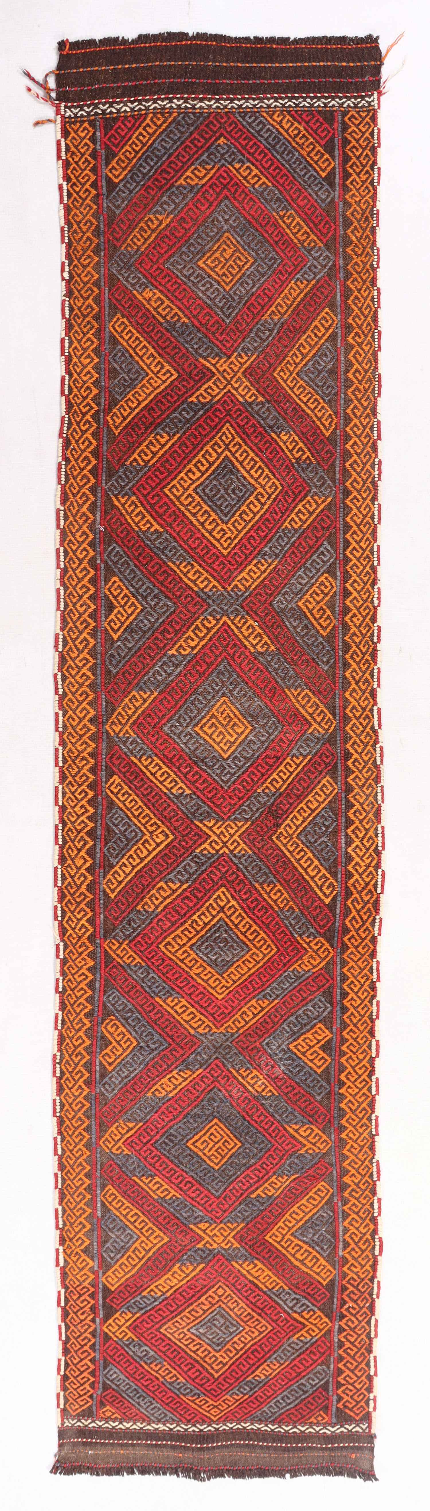 2' 6" X 9'  Multy Handmade Suzani Kilim Rug Runner