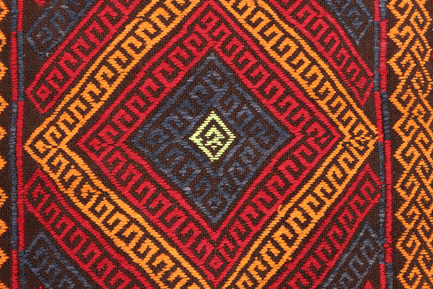 2' 6" X 9'  Multy Handmade Suzani Kilim Rug Runner