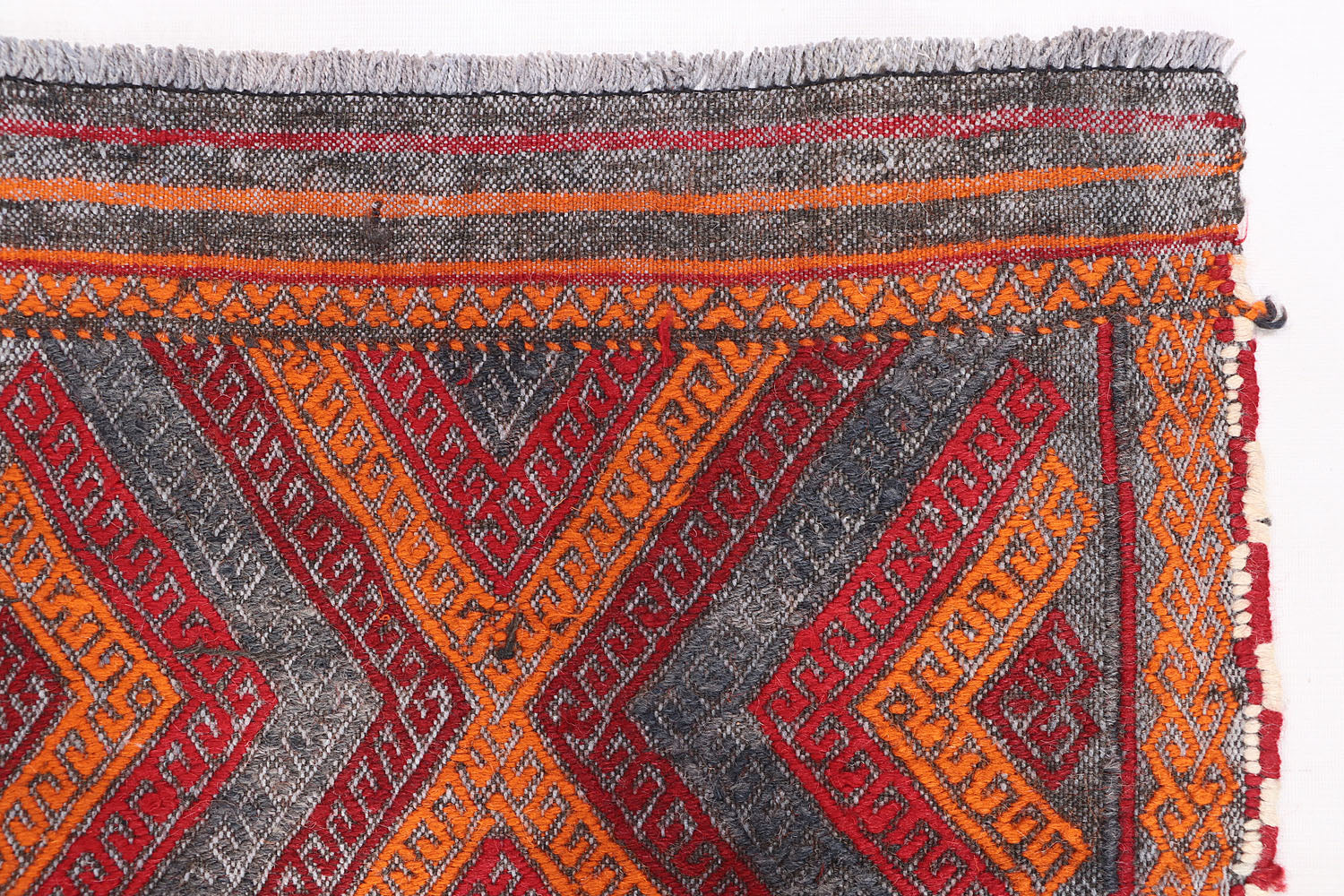 2' 6" X 9'  Multy Handmade Suzani Kilim Rug Runner