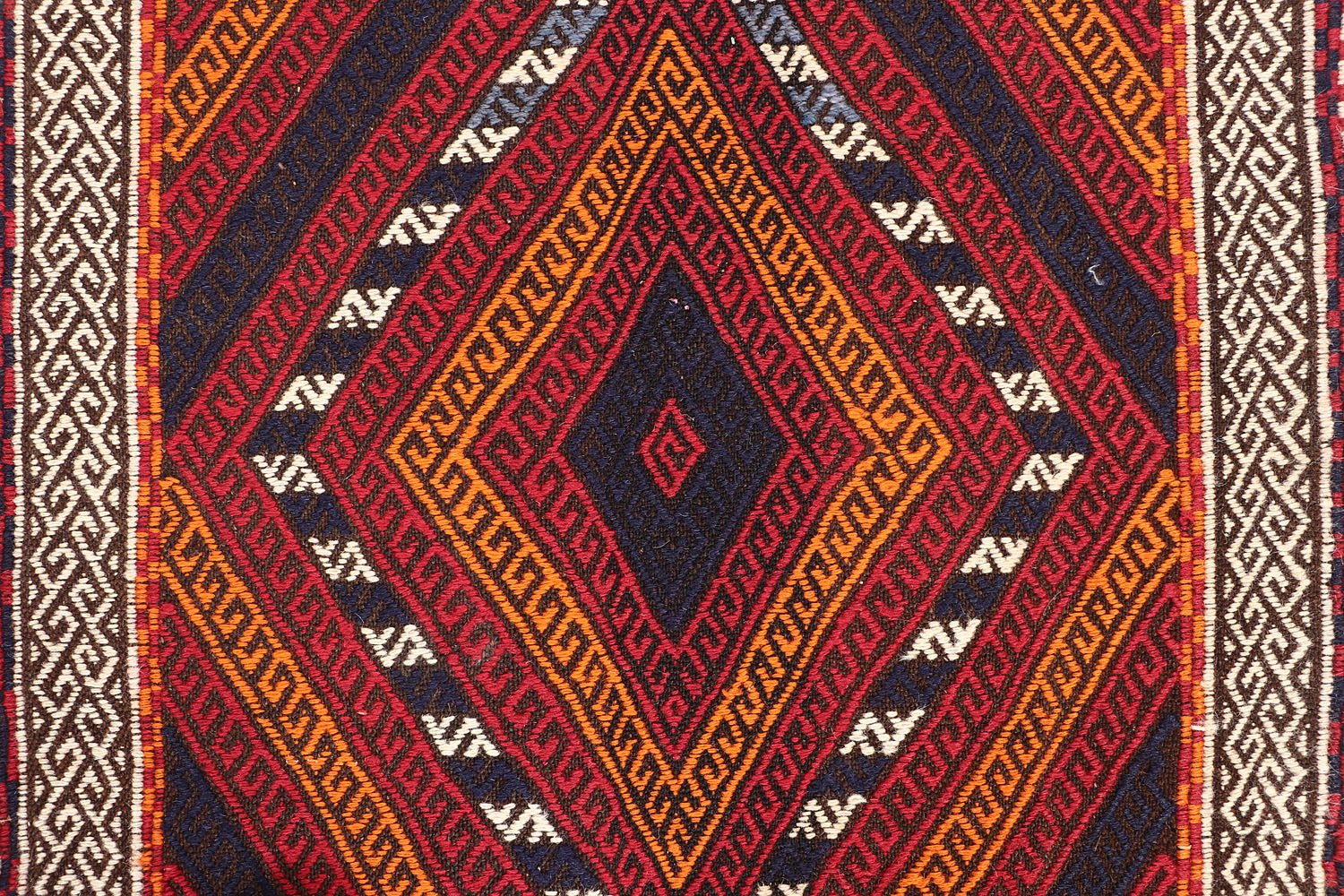 2' 6" X 9'  Multy Handmade Suzani Kilim Rug Runner
