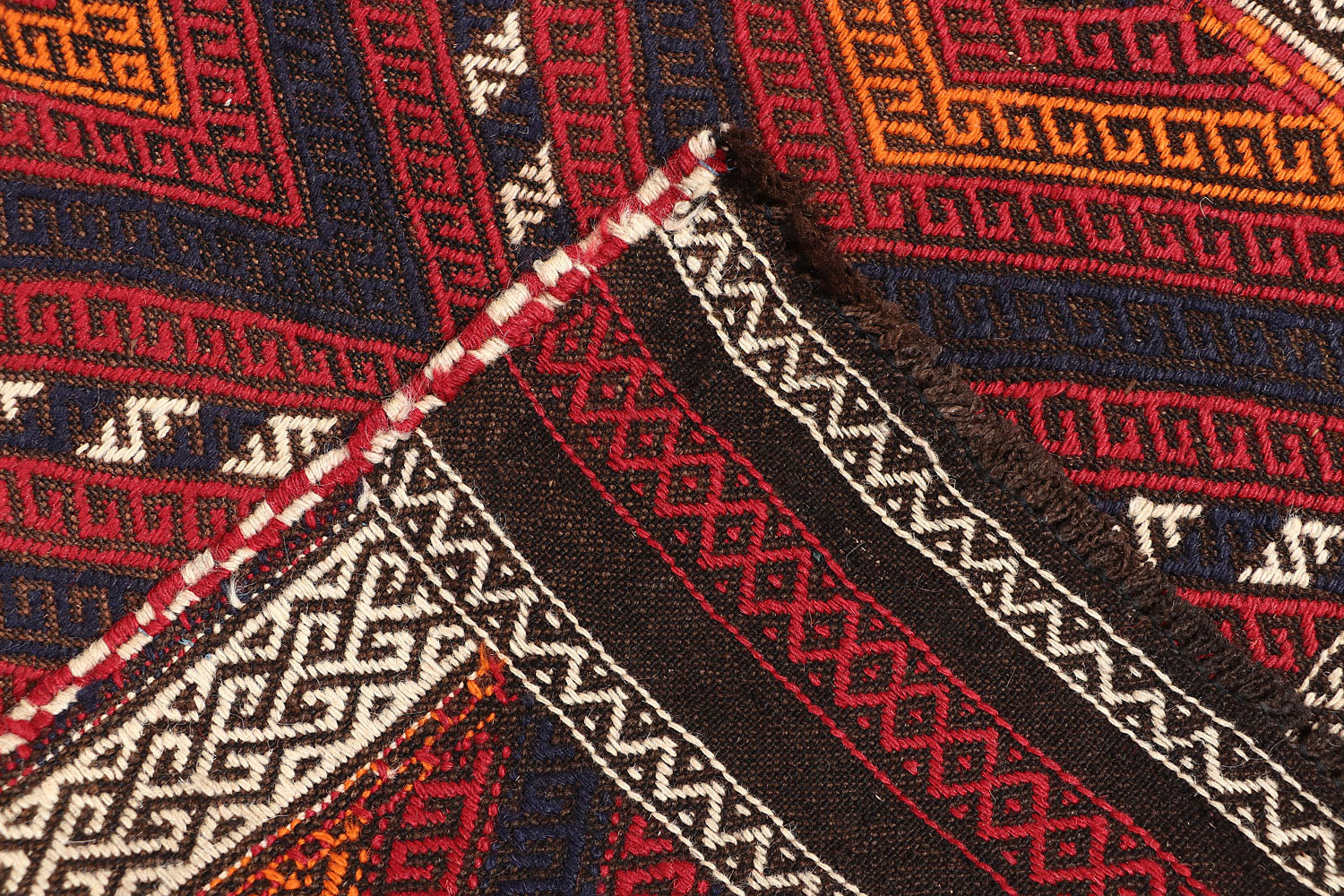 2' 6" X 9'  Multy Handmade Suzani Kilim Rug Runner