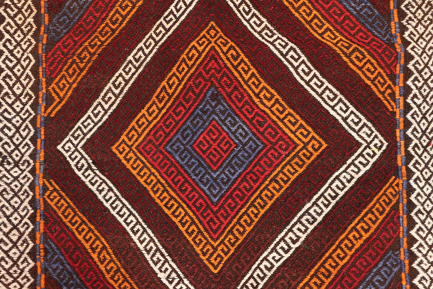 2' 6" X 9'  Multy Handmade Suzani Kilim Rug Runner