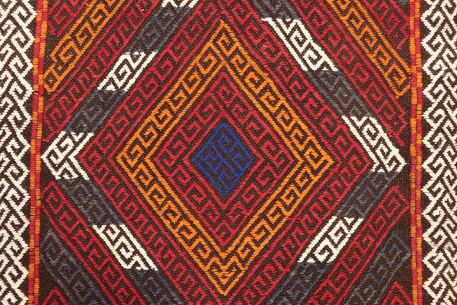 2' 6" X 9'  Multy Handmade Suzani Kilim Rug Runner