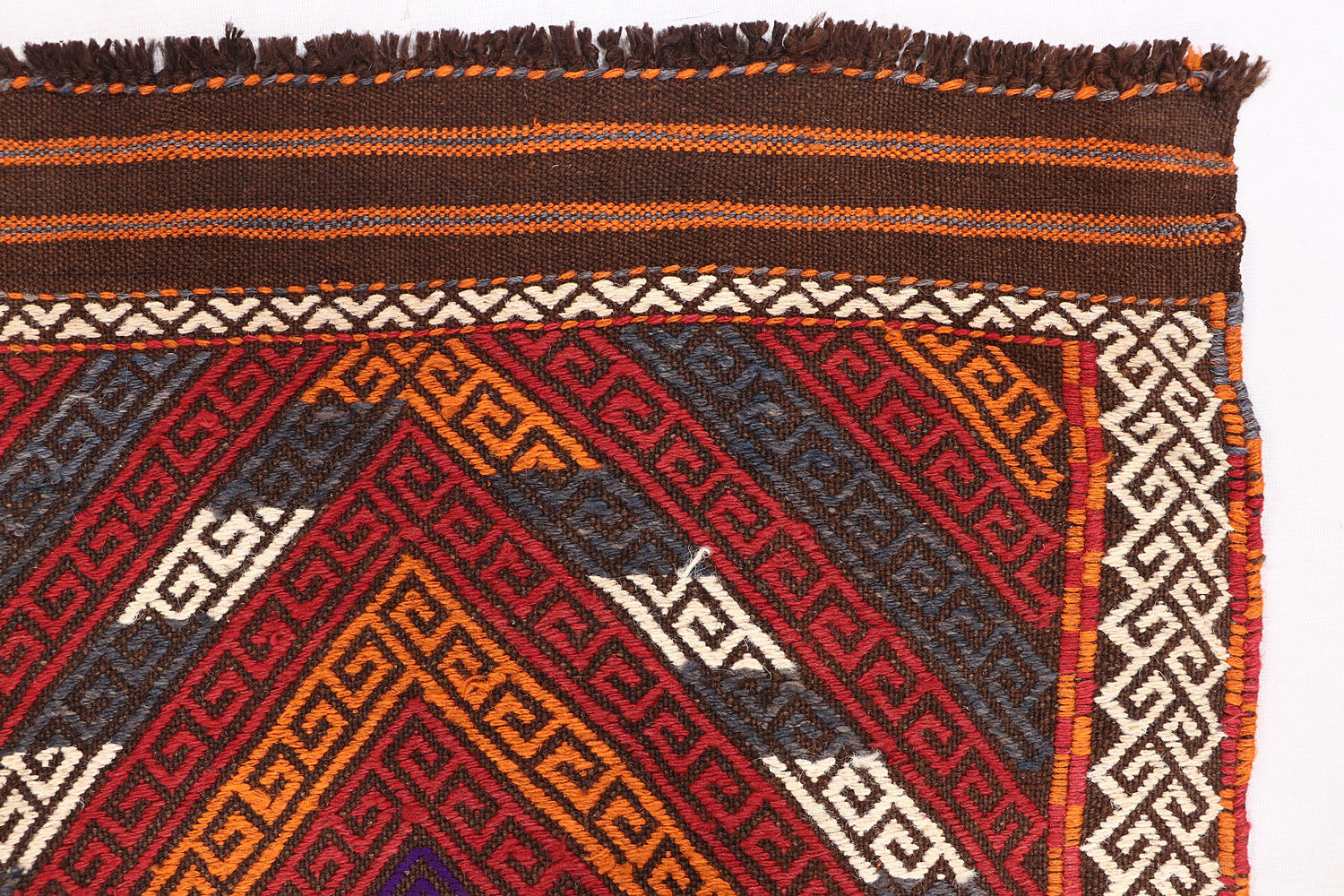 2' 6" X 9'  Multy Handmade Suzani Kilim Rug Runner