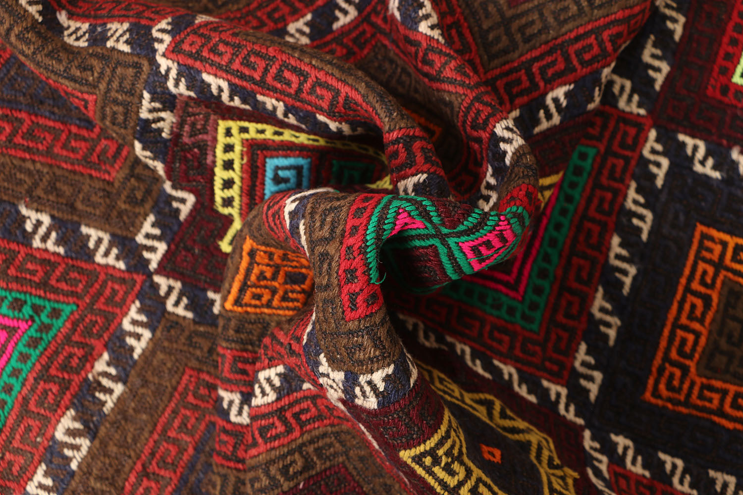 2' 6" x 8'  Multy Handmade Suzani Kilim Rug Runner