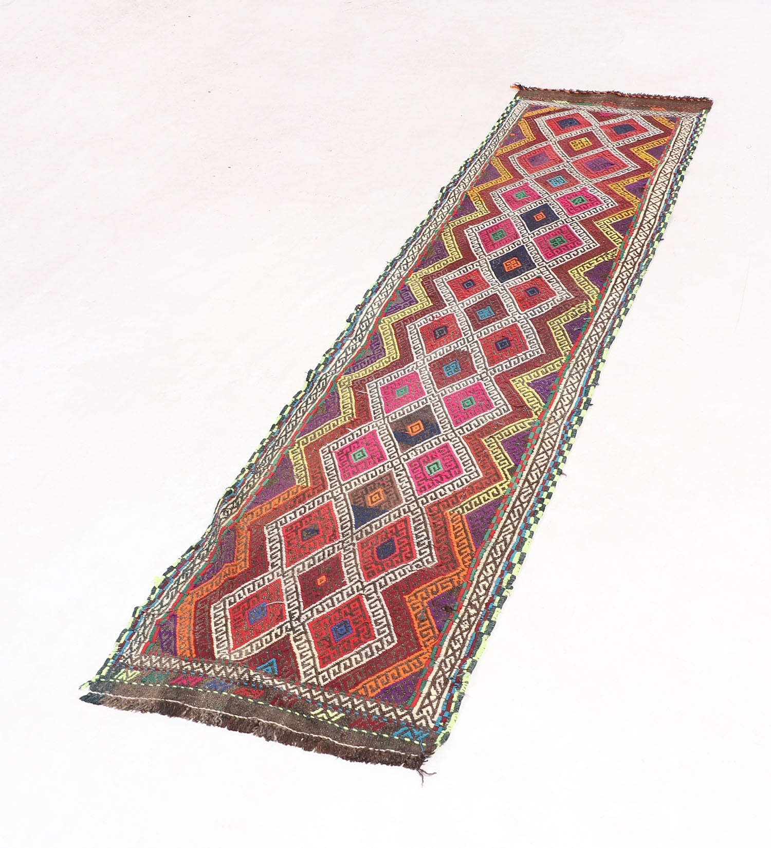 Multy Handmade Suzani Kilim Rug Rectangular