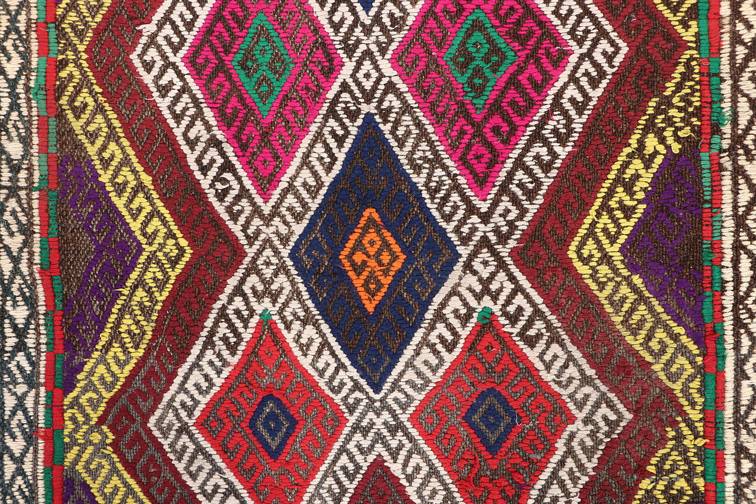 Multy Handmade Suzani Kilim Rug Rectangular