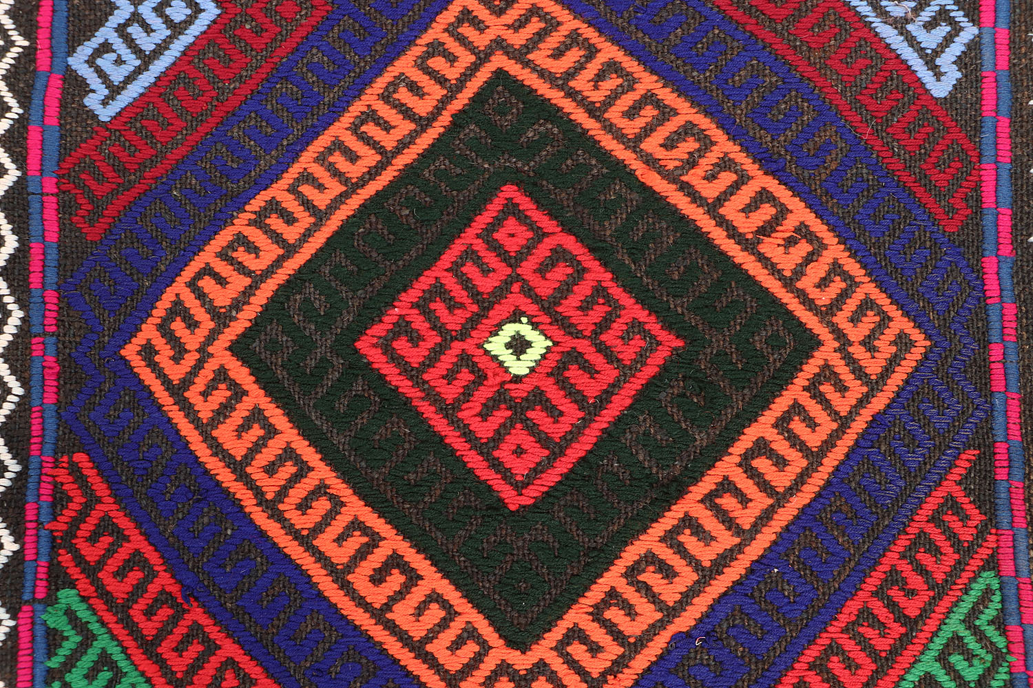 2' 6" x 10'  Multy Handmade Suzani Kilim Rug Runner