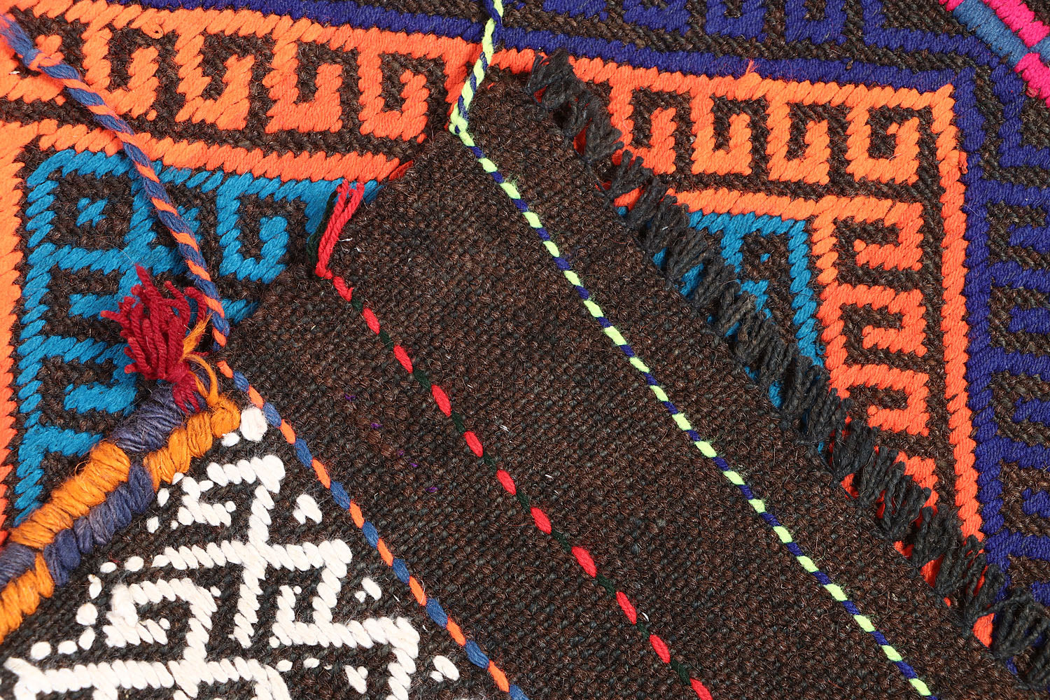 2' 6" x 10'  Multy Handmade Suzani Kilim Rug Runner