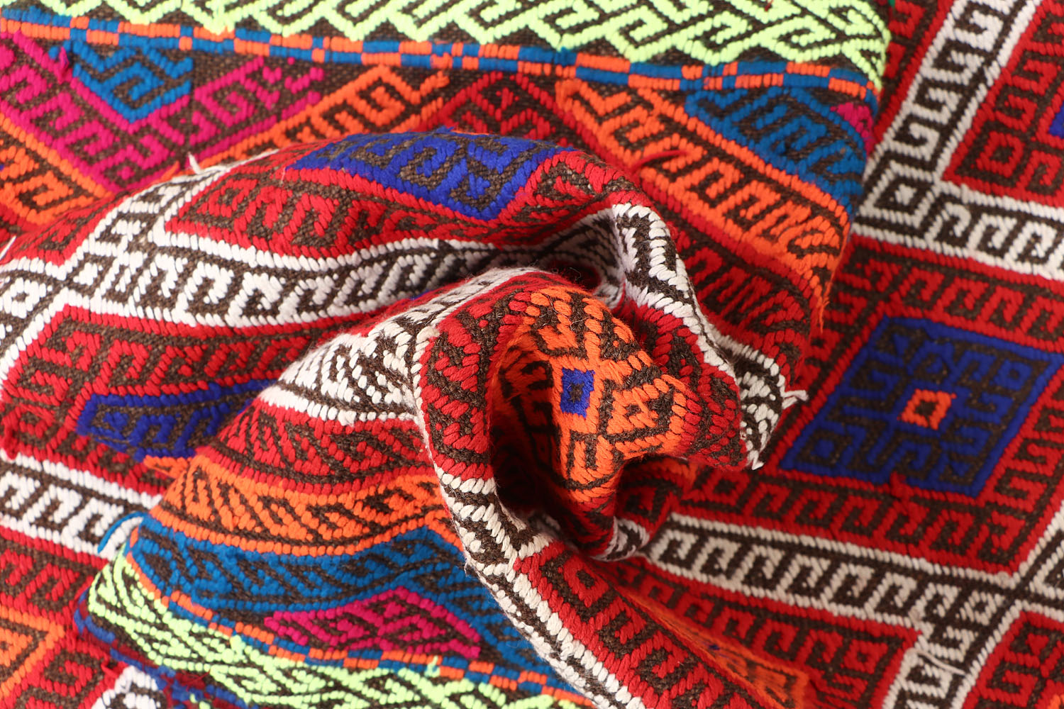 10' 6" X 2' 6"  Multy Handmade Suzani Kilim Rug Runner