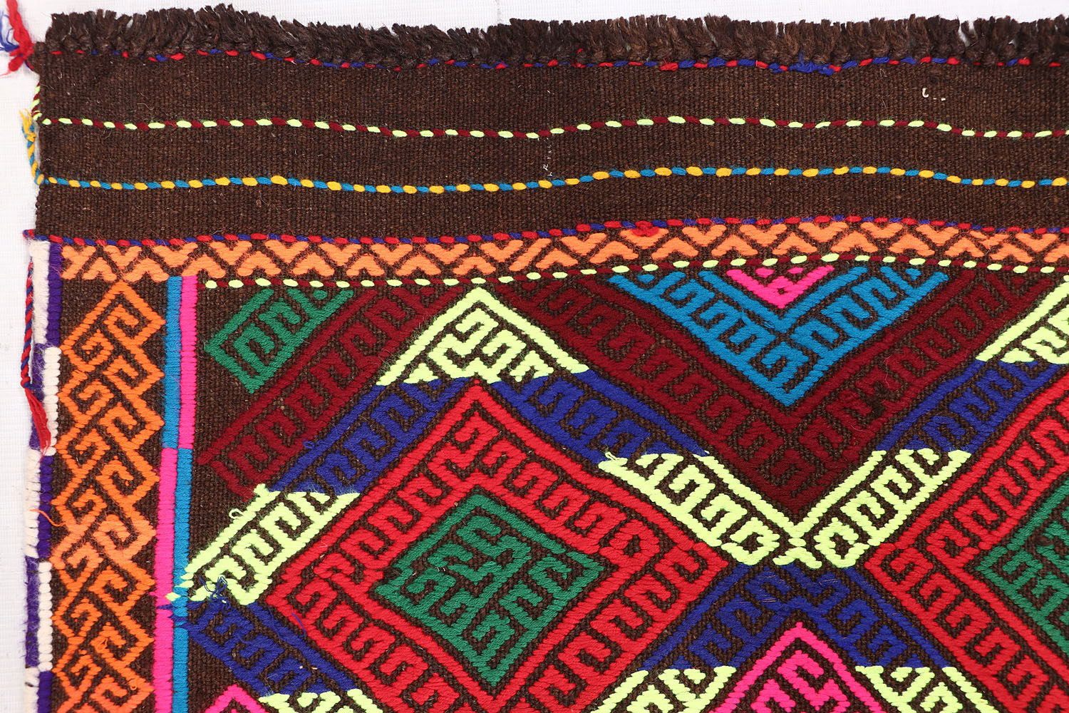 3' X 10'  Multy Handmade Suzani Kilim Rug Runner