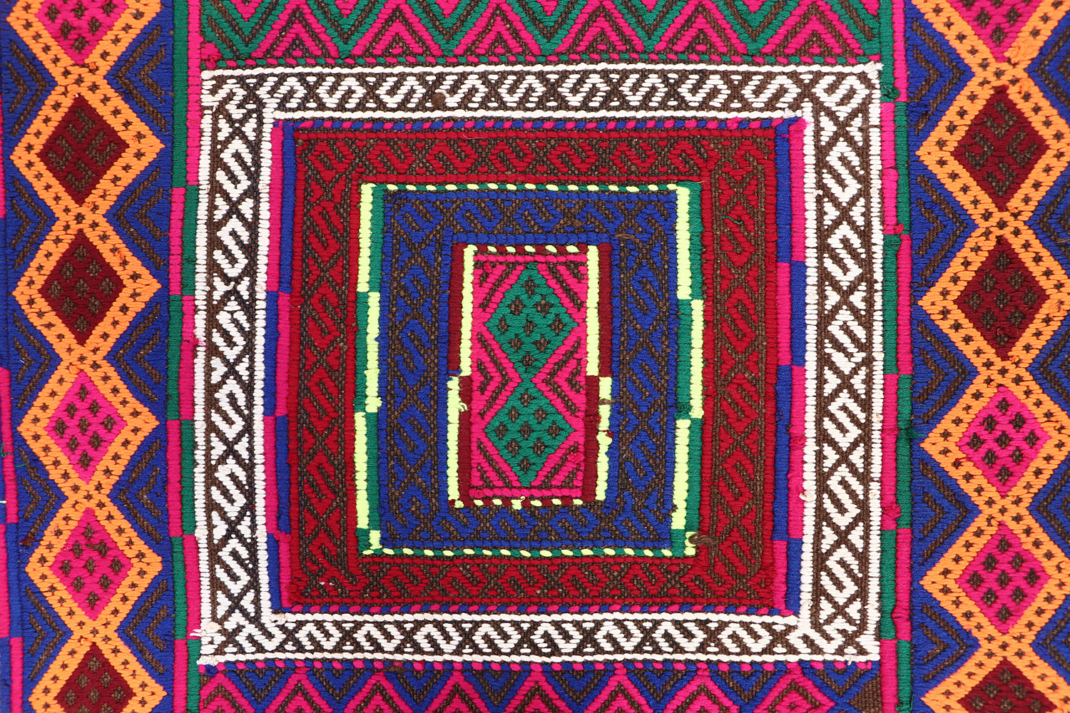 2' 6" x 12'  Multy Handmade Suzani Kilim Rug Runner