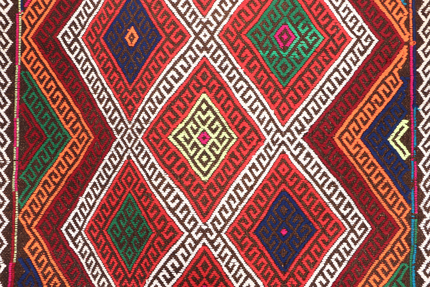 10' 6" X 2' 6"  Multy Handmade Suzani Kilim Rug Runner