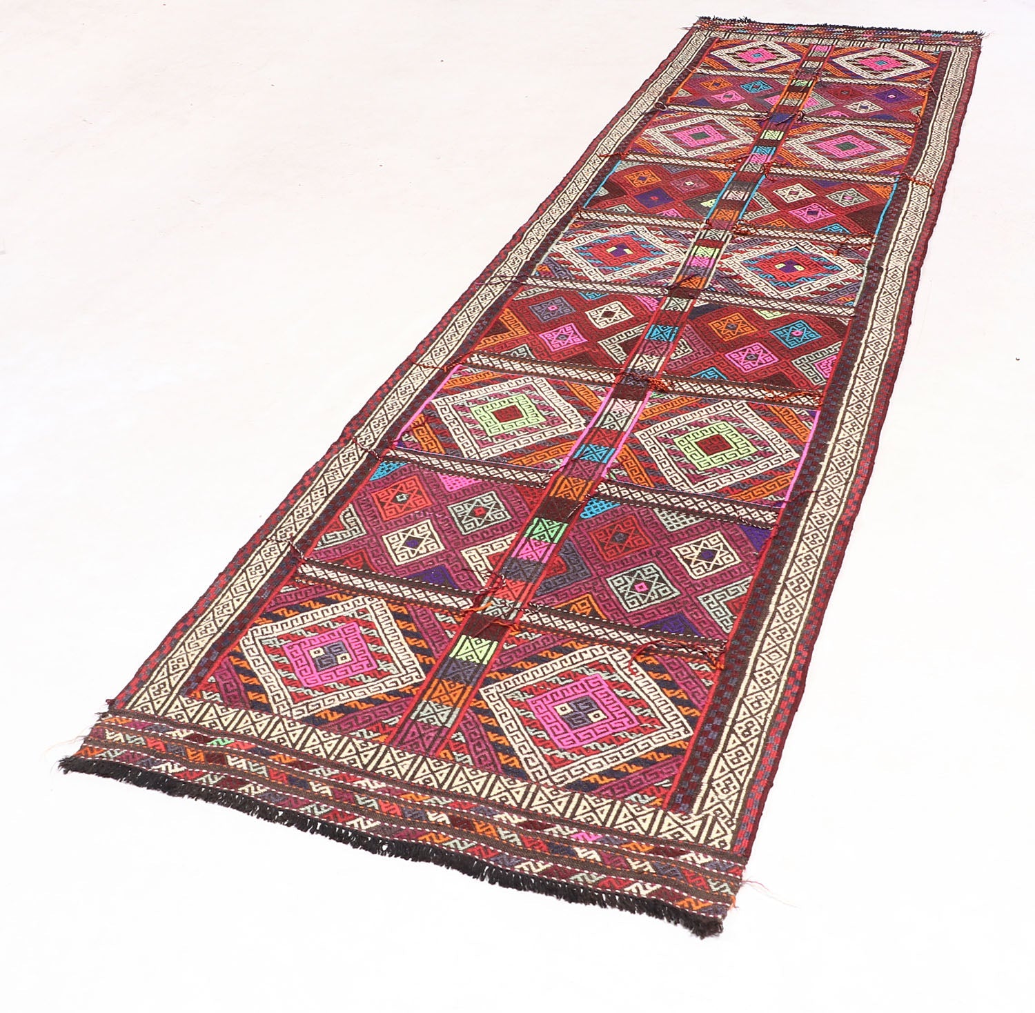 Multy Handmade Suzani Kilim Rug Rectangular
