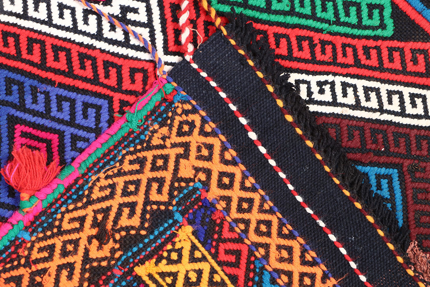 2' 6" X 9'  Multy Handmade Suzani Kilim Rug Runner