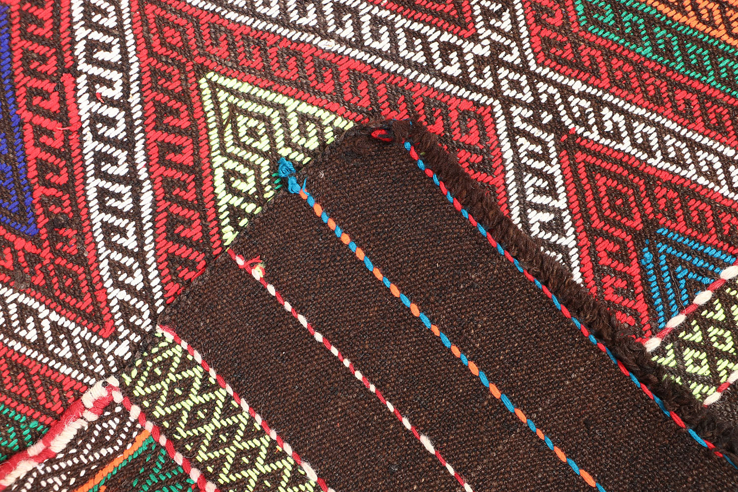 10' 6" X 2' 6"  Multy Handmade Suzani Kilim Rug Runner
