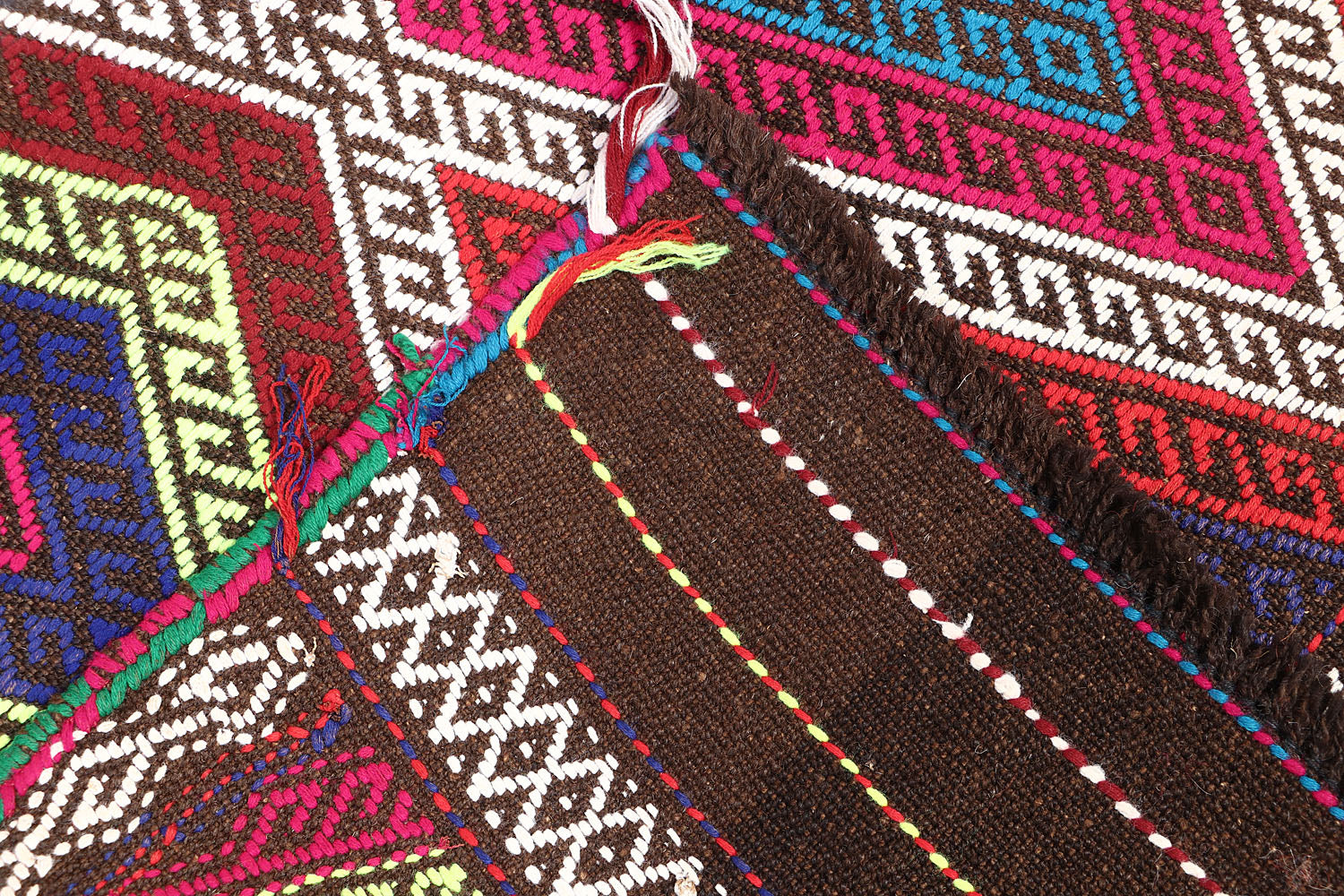 2' 6" x 10'  Multy Handmade Suzani Kilim Rug Runner