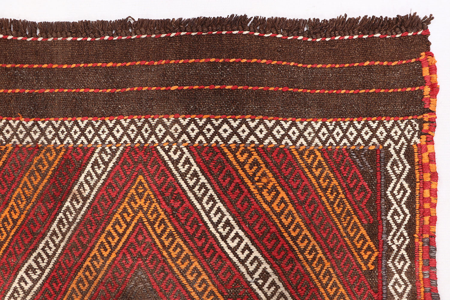 2' 6" X 9'  Multy Handmade Suzani Kilim Rug Runner