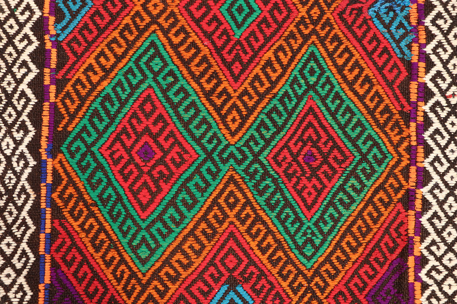 2' 6" x 10'  Multy Handmade Suzani Kilim Rug Runner