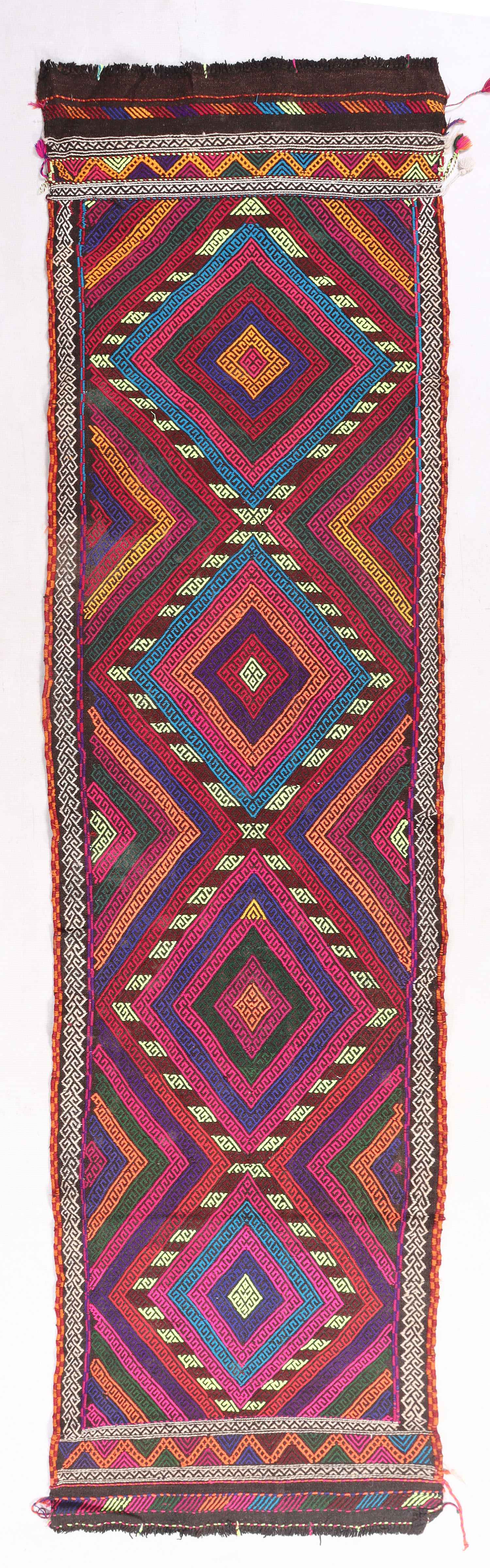 3' X 10'  Multy Handmade Suzani Kilim Rug Runner