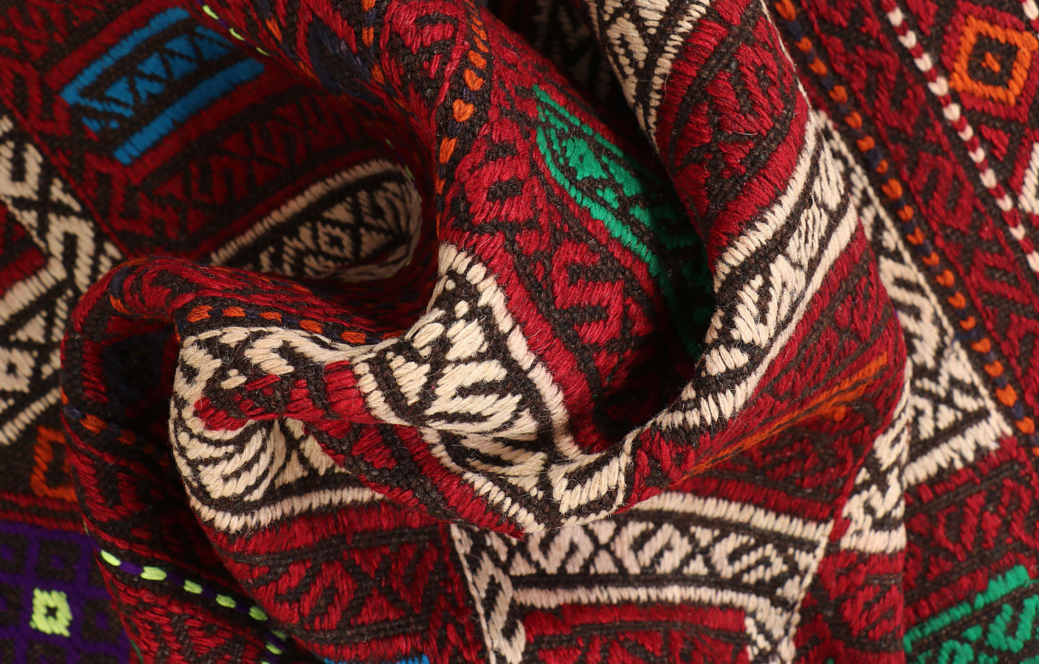 10' 6" X 2' 6"  Multy Handmade Suzani Kilim Rug Runner