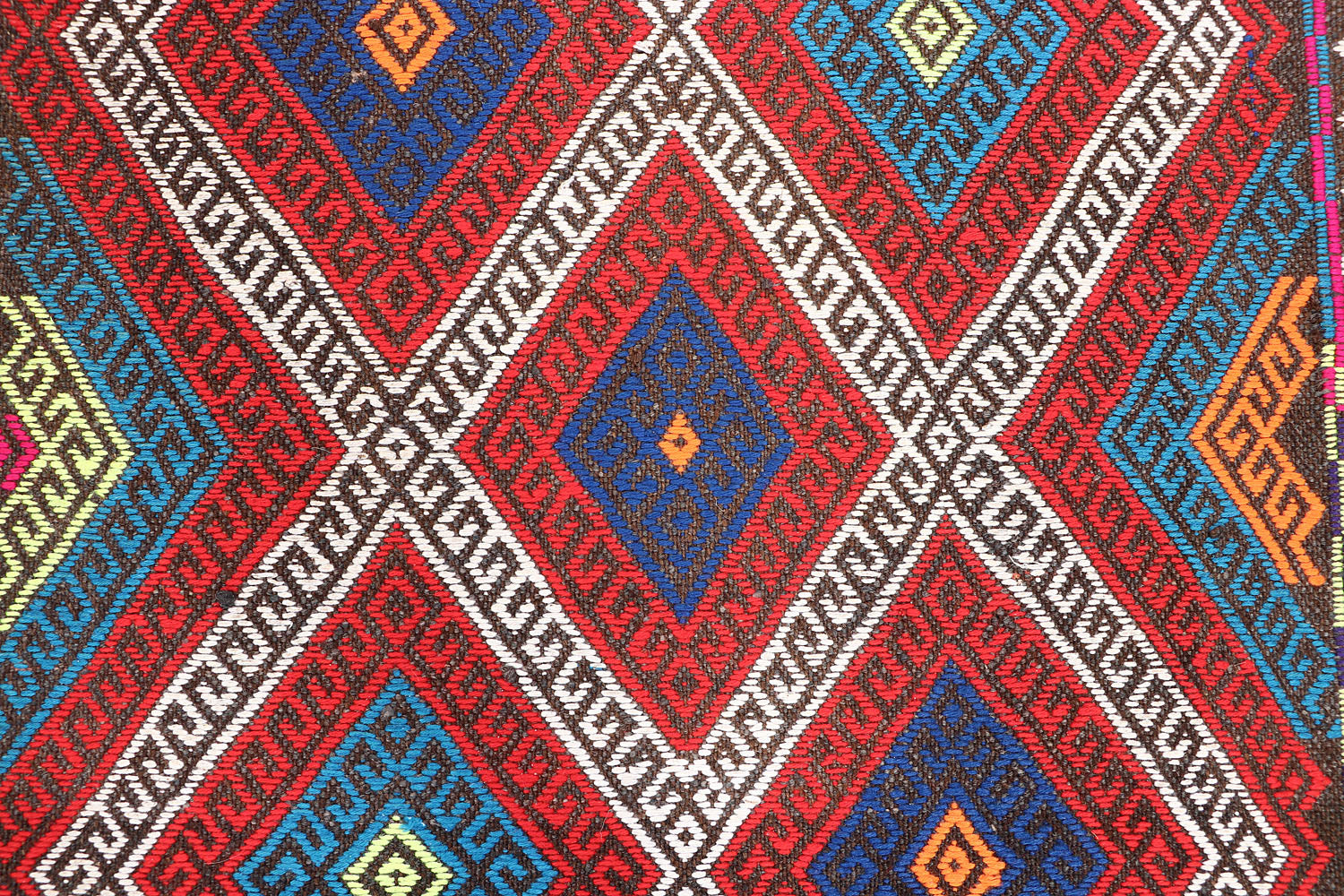 10' 6" X 2' 6"  Multy Handmade Suzani Kilim Rug Runner