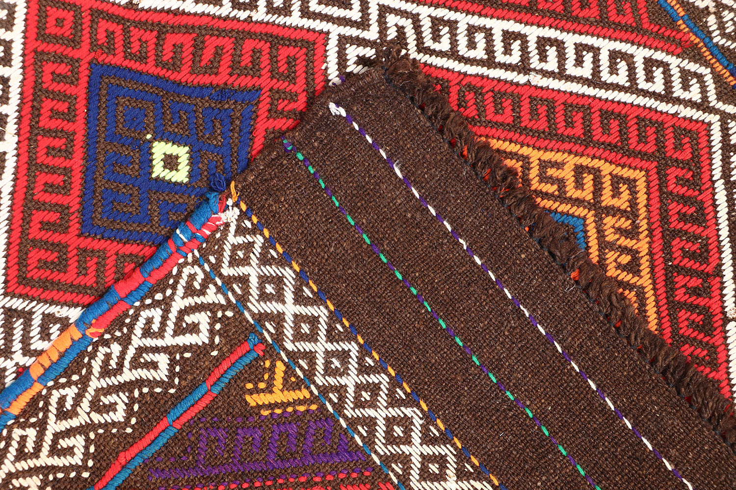 2' 6" x 10'  Multy Handmade Suzani Kilim Rug Runner