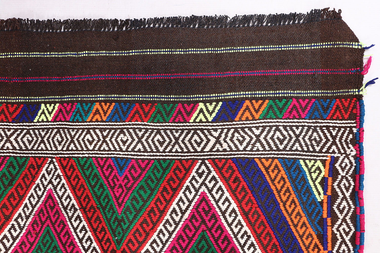 3' X 10'  Multy Handmade Suzani Kilim Rug Runner