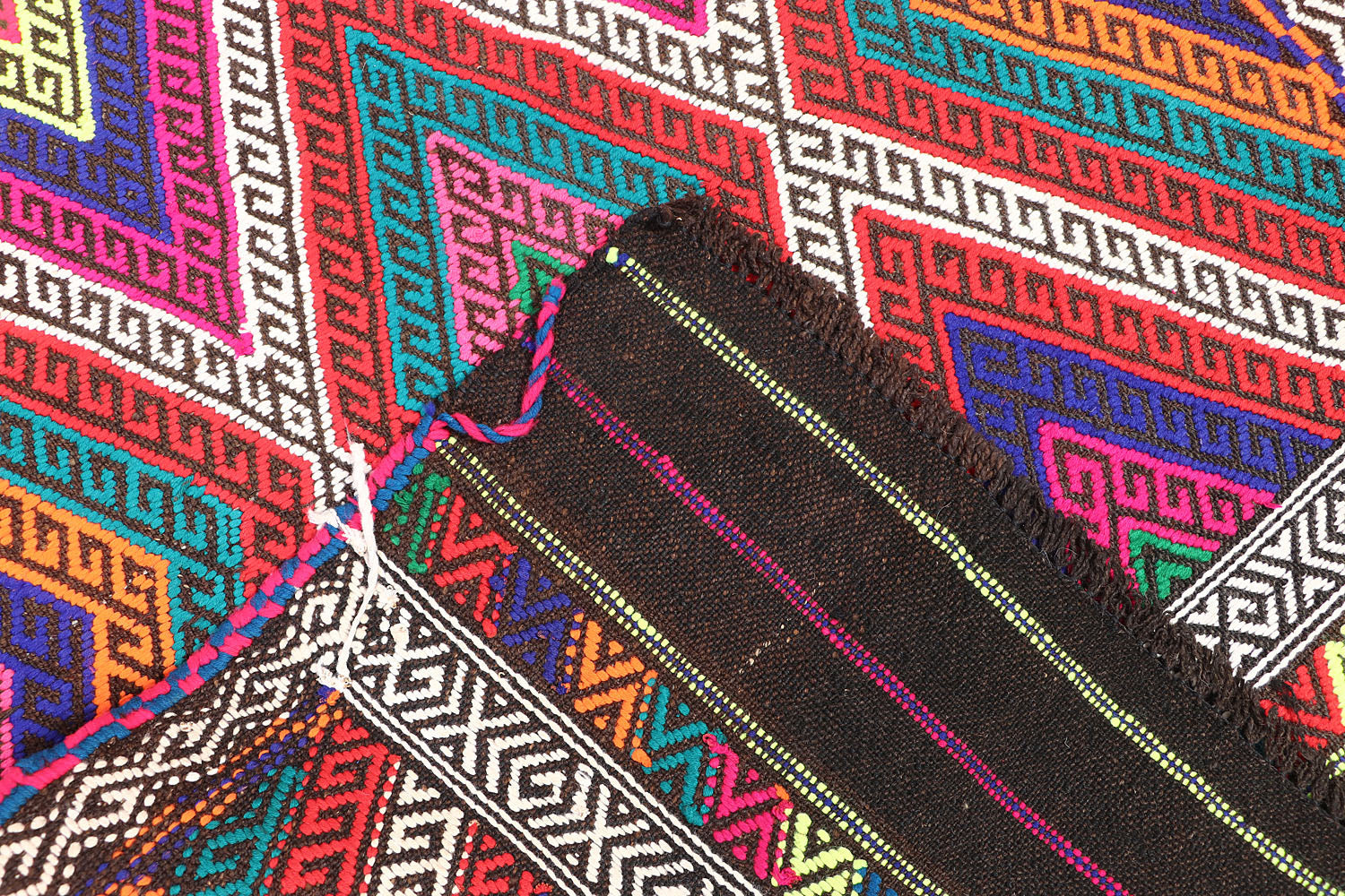 3' X 10'  Multy Handmade Suzani Kilim Rug Runner