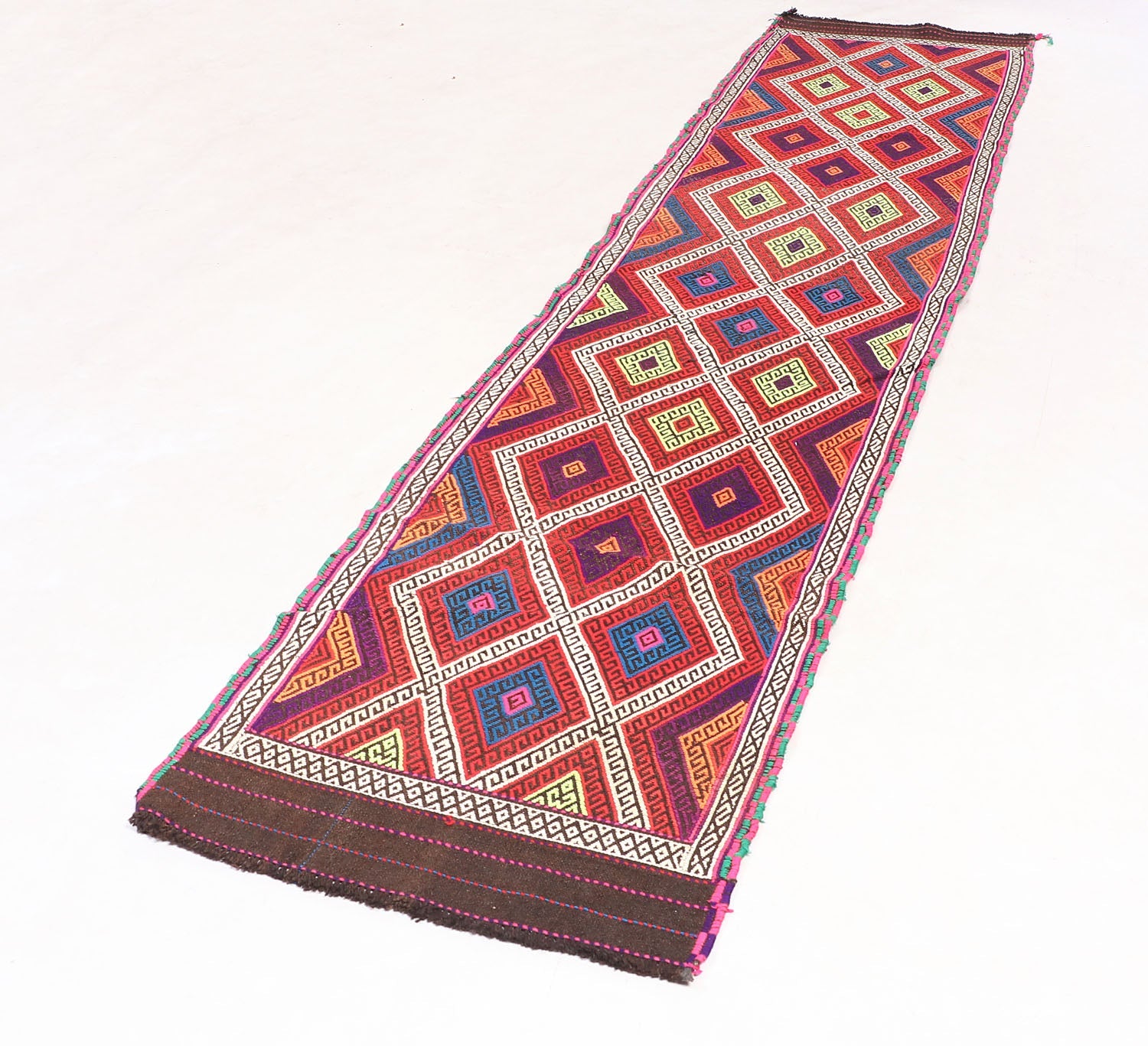 Multy Handmade Suzani Kilim Rug Rectangular