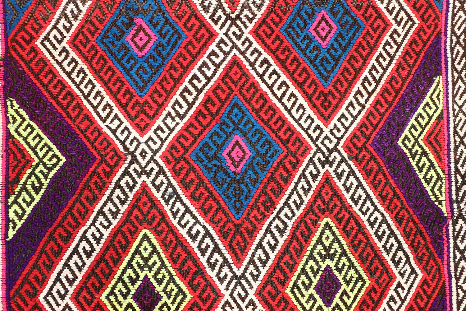 Multy Handmade Suzani Kilim Rug Rectangular
