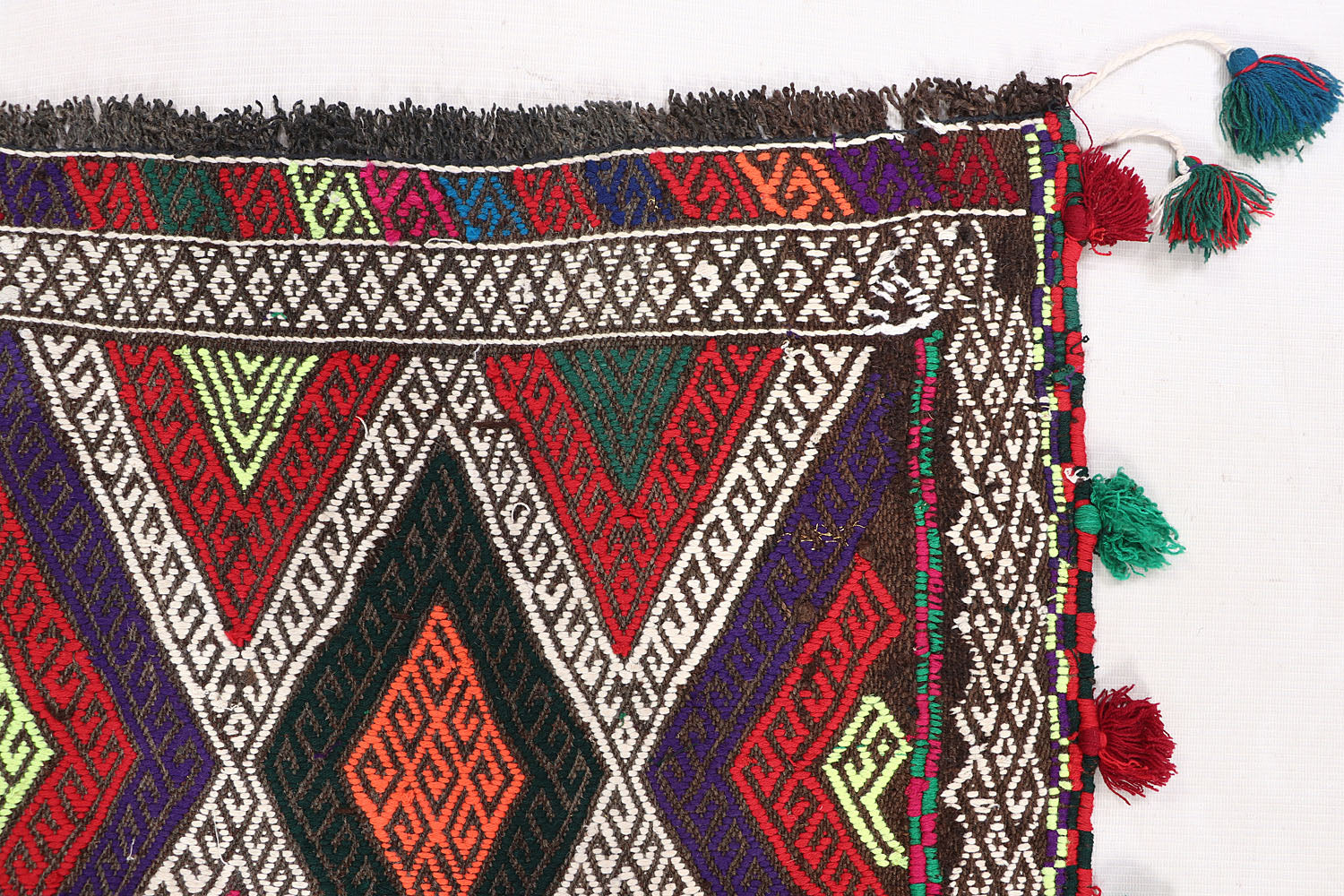2' 6" X 7' 6"  Multy Handmade Suzani Kilim Rug Runner