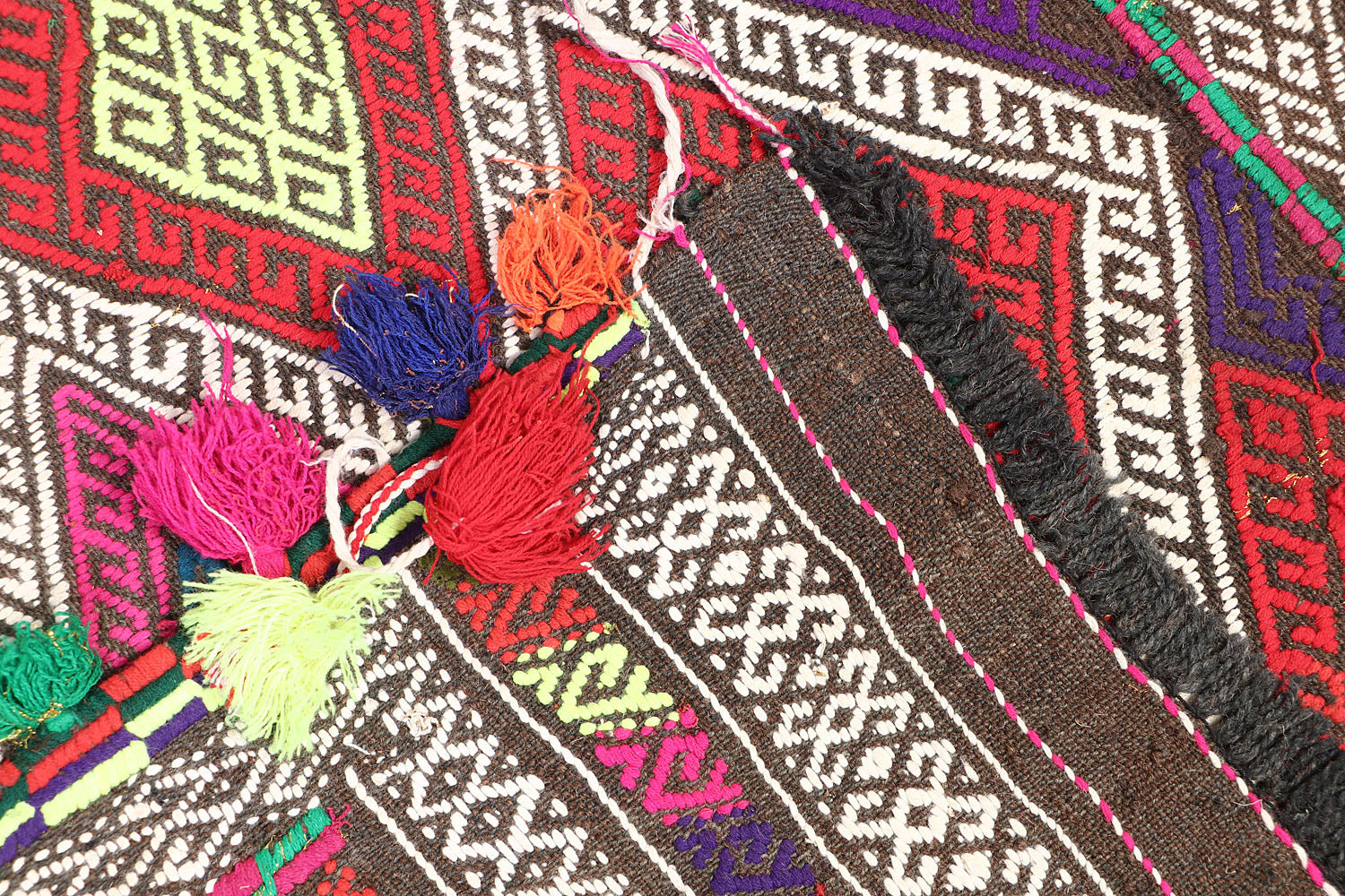 2' 6" X 7' 6"  Multy Handmade Suzani Kilim Rug Runner