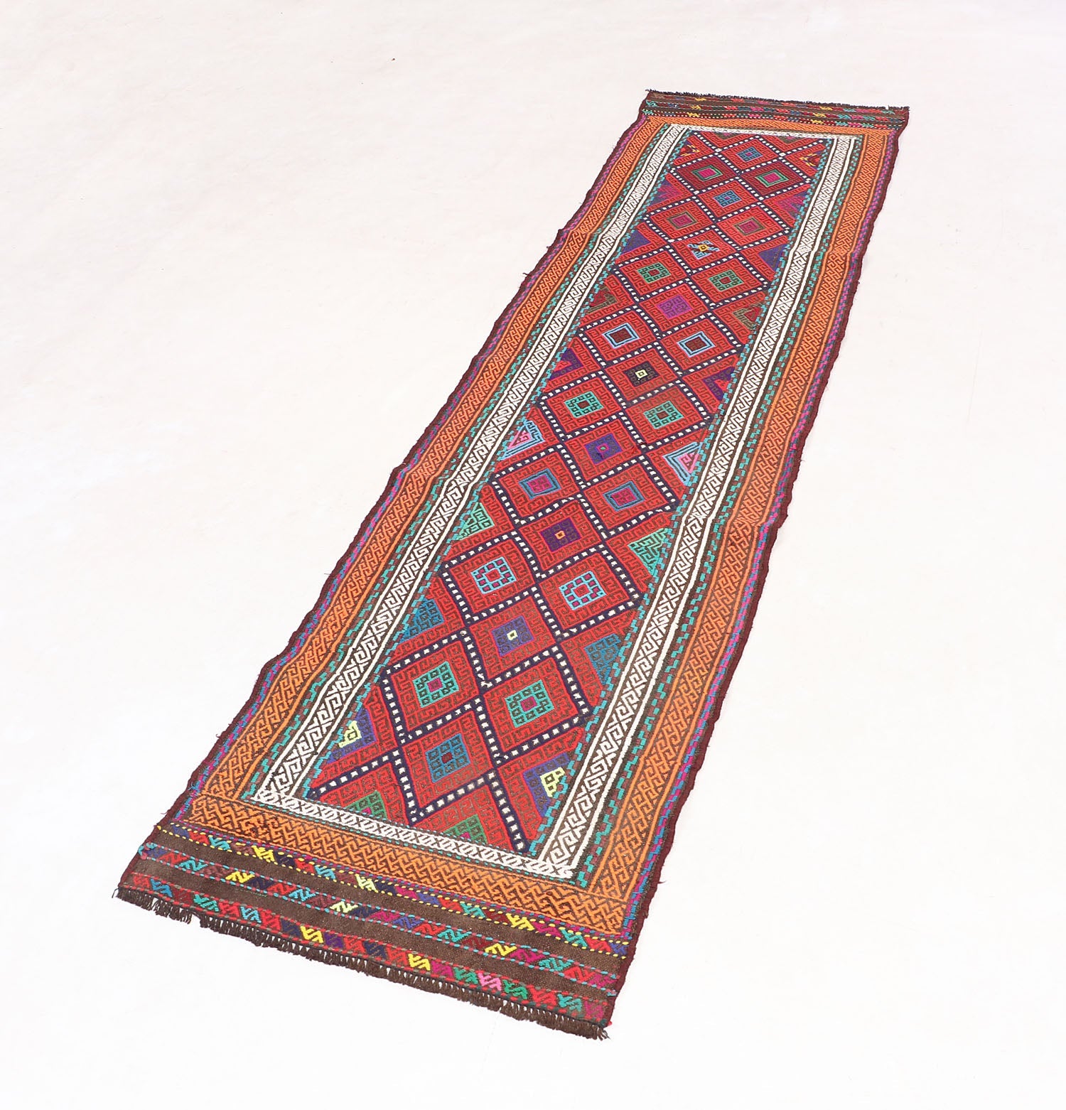 Multy Handmade Suzani Kilim Rug Rectangular