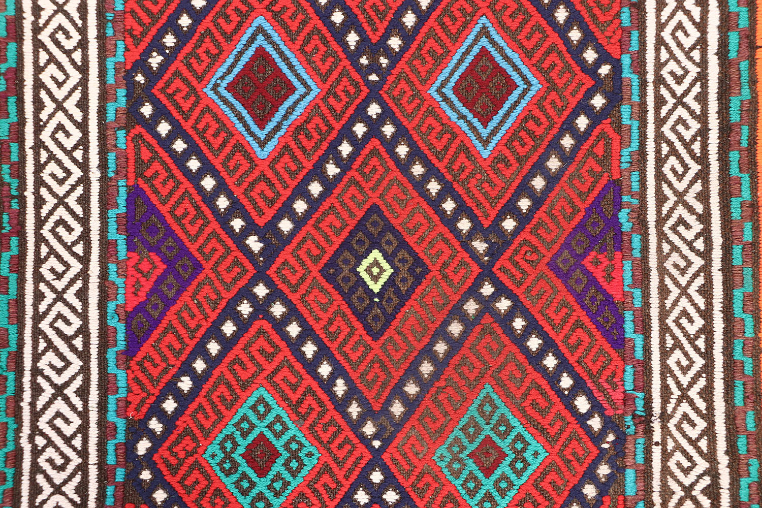 Multy Handmade Suzani Kilim Rug Rectangular