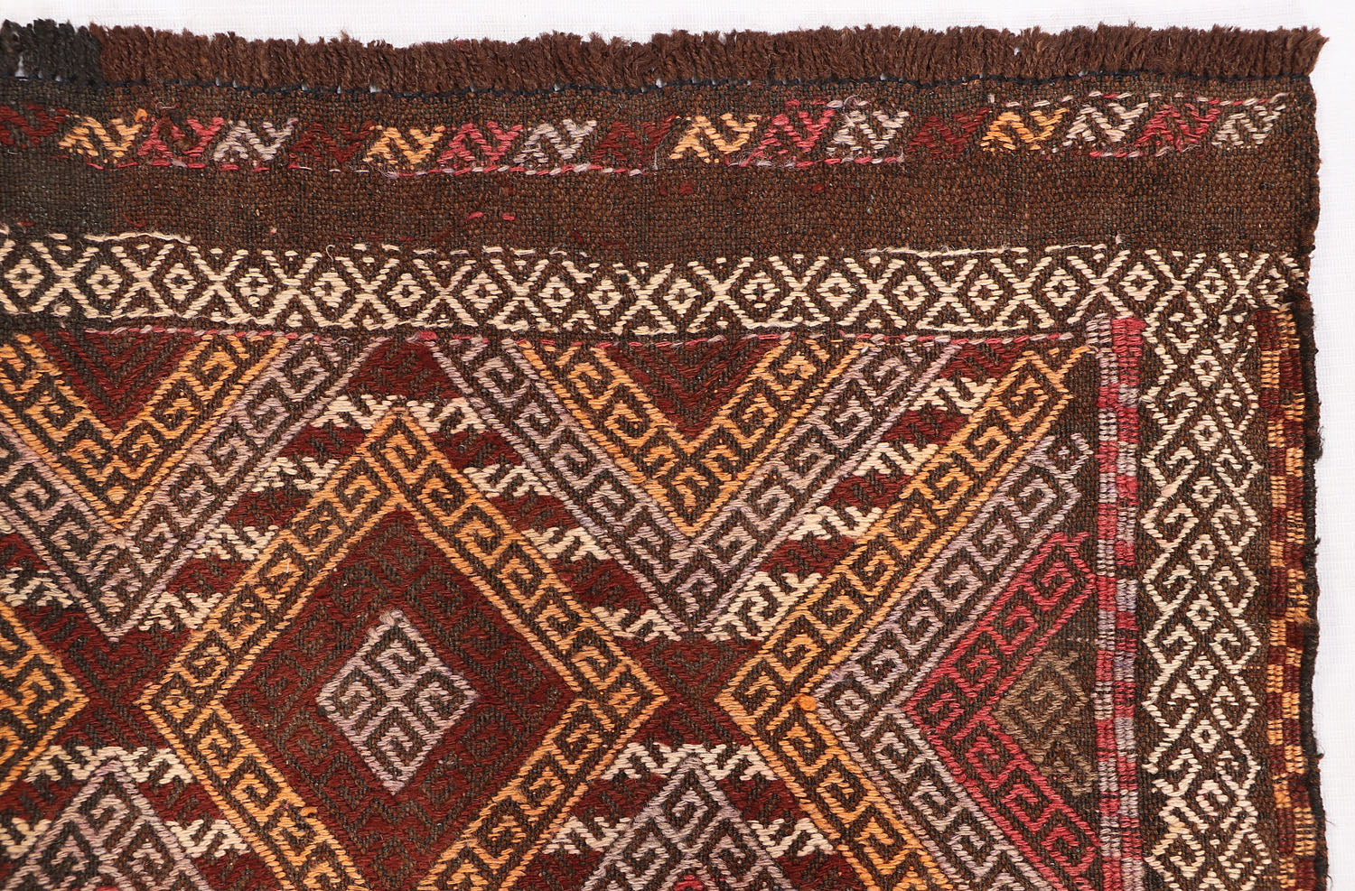 2' 6" x 8'  Multy Handmade Suzani Kilim Rug Runner