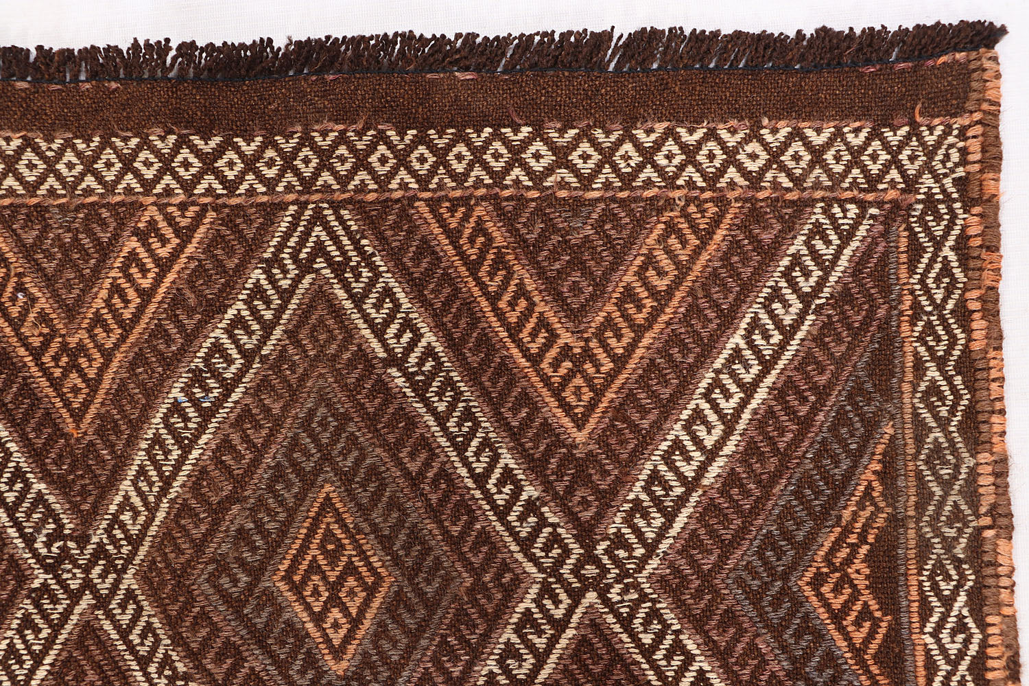 2' 6" X 9'  Multy Handmade Suzani Kilim Rug Runner