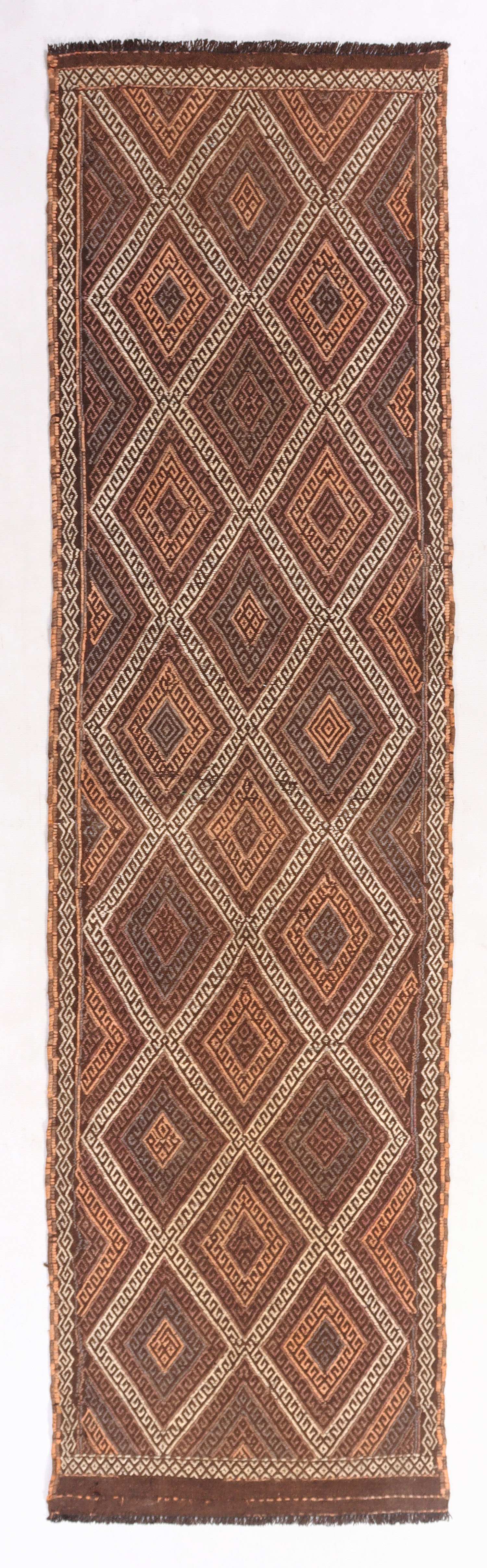 2' 6" X 9'  Multy Handmade Suzani Kilim Rug Runner