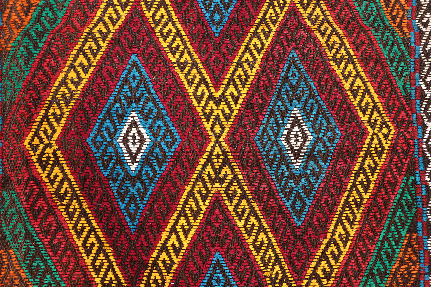 2' 6" x 8'  Multy Handmade Suzani Kilim Rug Runner