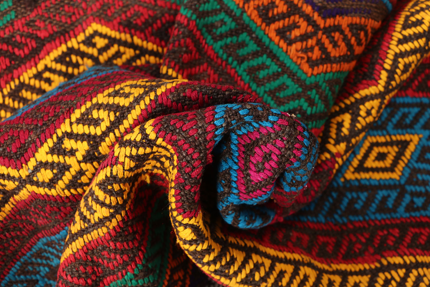 2' 6" x 8'  Multy Handmade Suzani Kilim Rug Runner