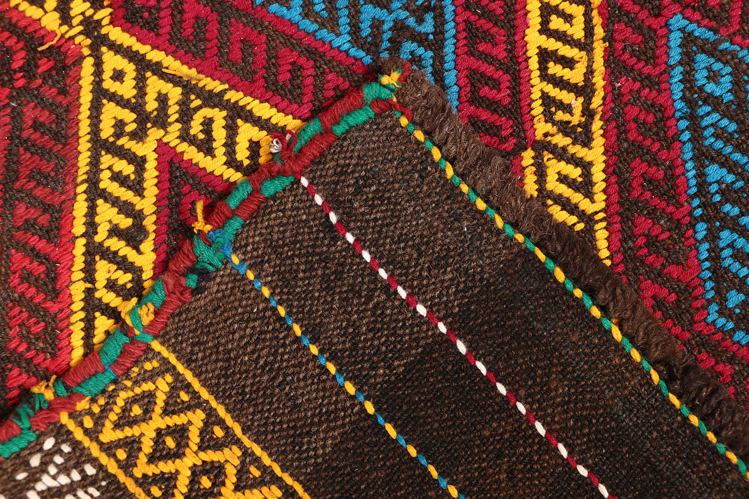 2' 6" x 8'  Multy Handmade Suzani Kilim Rug Runner