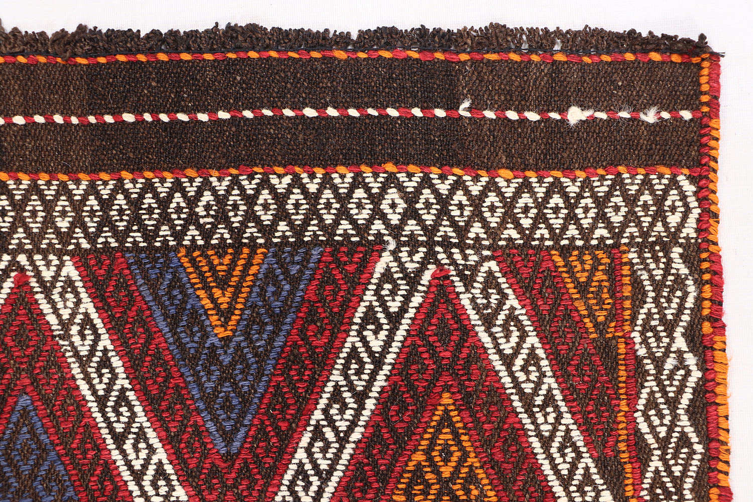 2' 6" x 8'  Multy Handmade Suzani Kilim Rug Runner