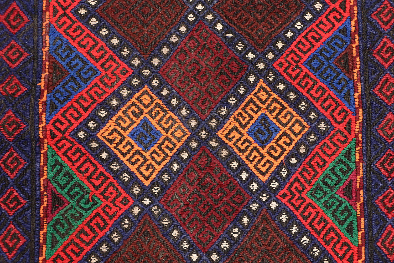 2' 6" x 8'  Multy Handmade Suzani Kilim Rug Runner