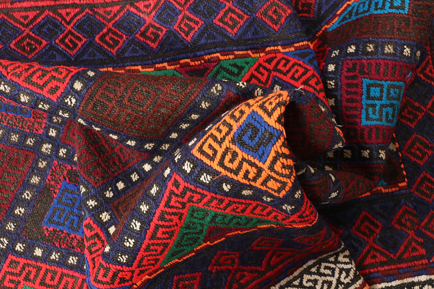 2' 6" x 8'  Multy Handmade Suzani Kilim Rug Runner