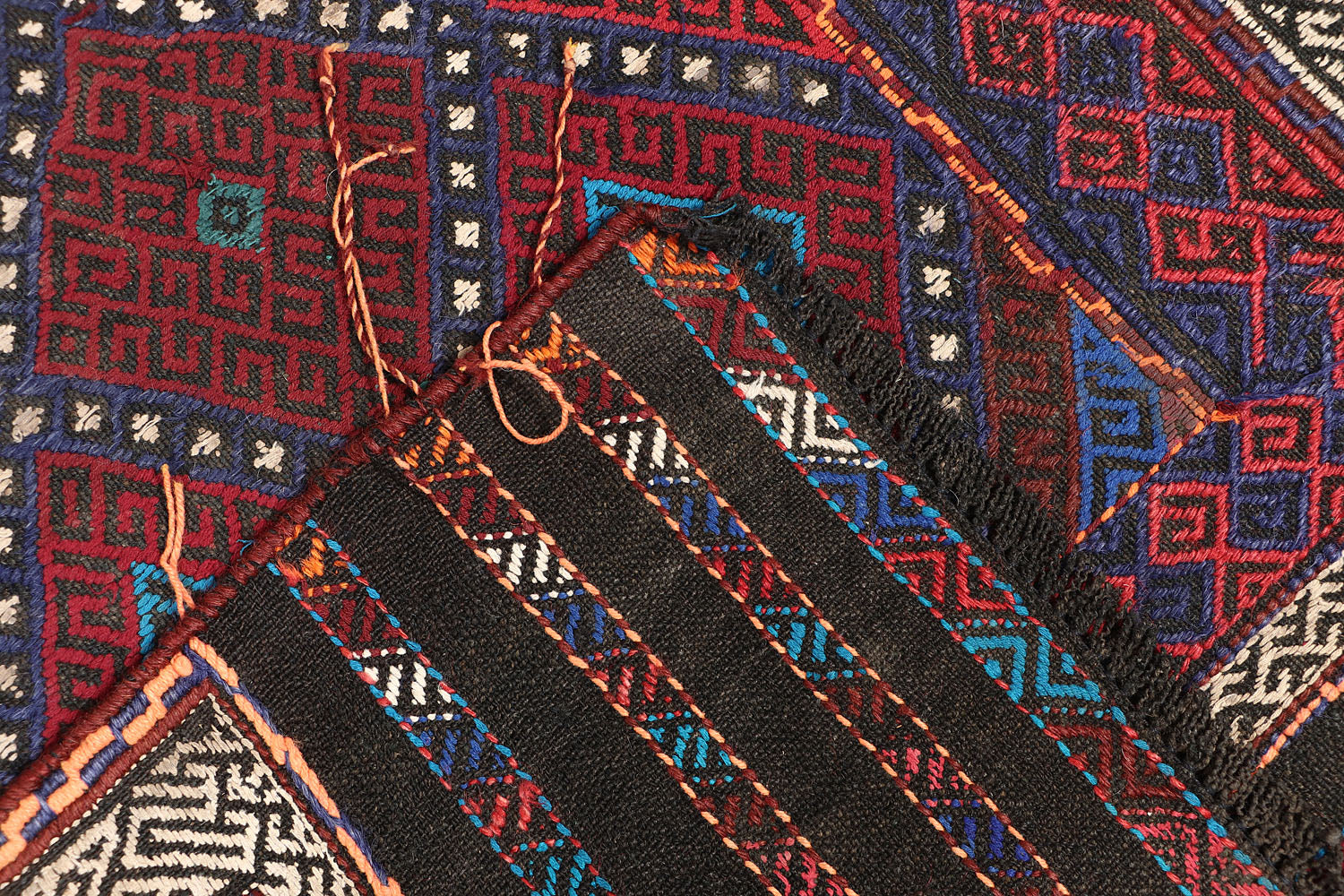 2' 6" x 8'  Multy Handmade Suzani Kilim Rug Runner