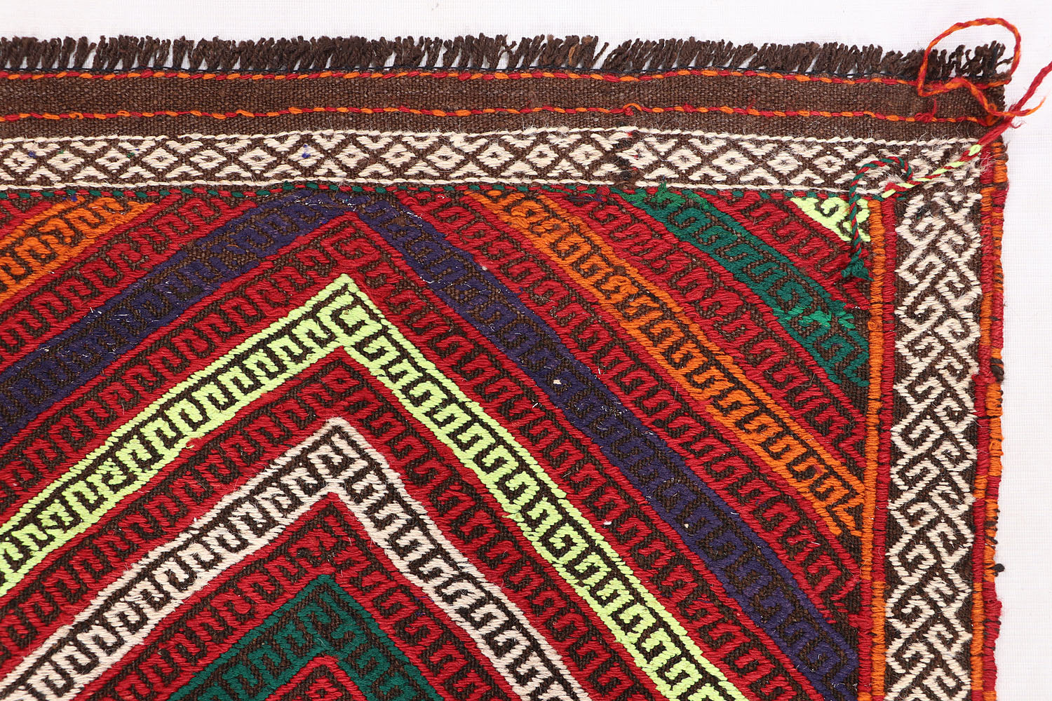 2' 6" x 8'  Multy Handmade Suzani Kilim Rug Runner