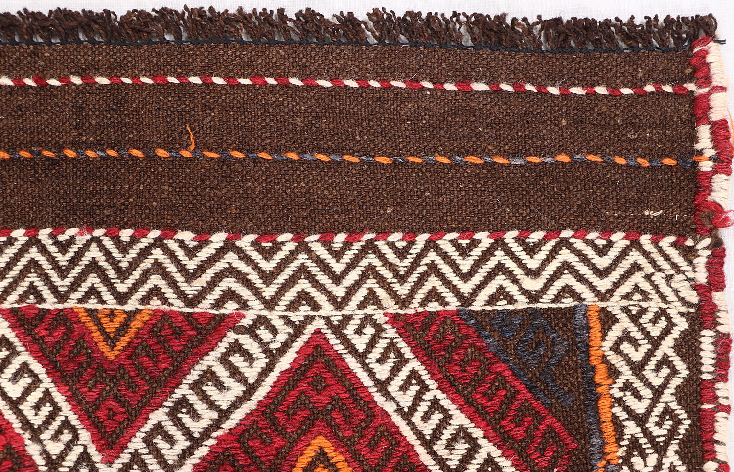 2' 6" x 8'  Multy Handmade Suzani Kilim Rug Runner