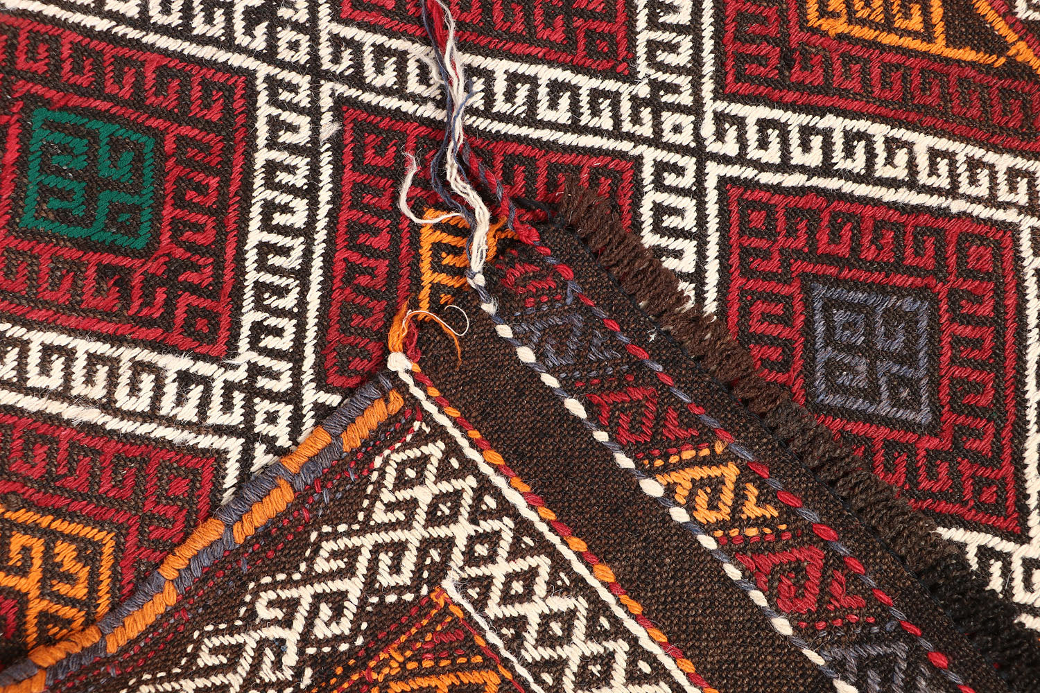 2' 6" x 8'  Multy Handmade Suzani Kilim Rug Runner