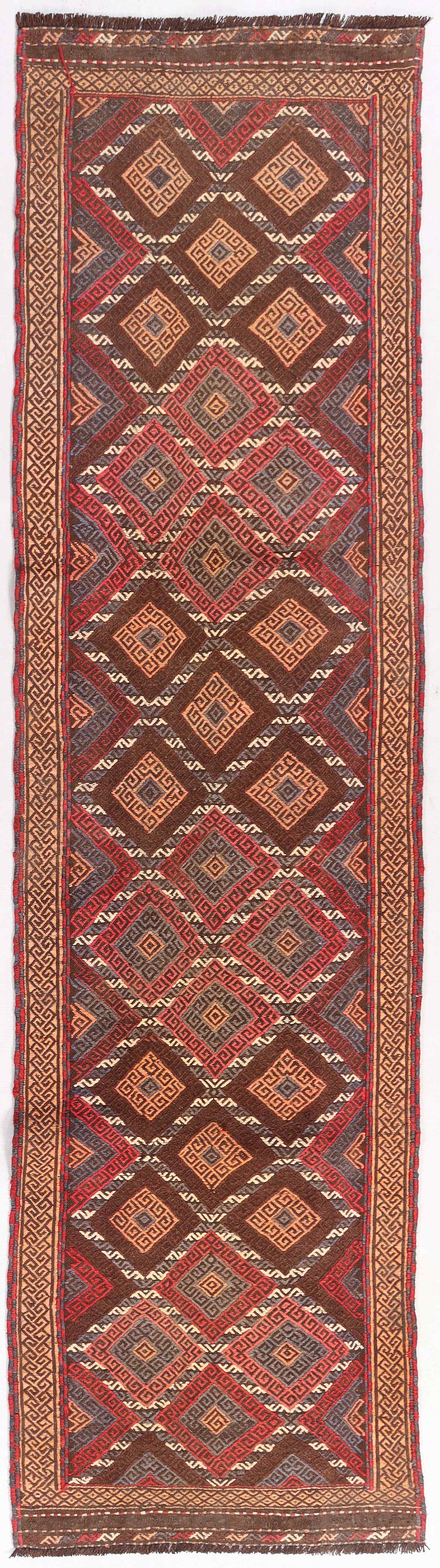 2' 6" x 8'  Multy Handmade Suzani Kilim Rug Runner